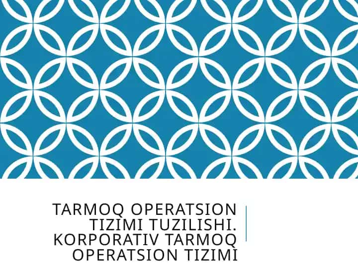 Tarmoq operatsion tizim