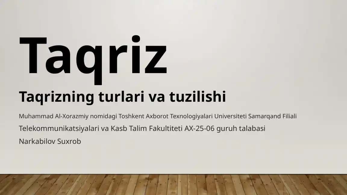 Taqriz