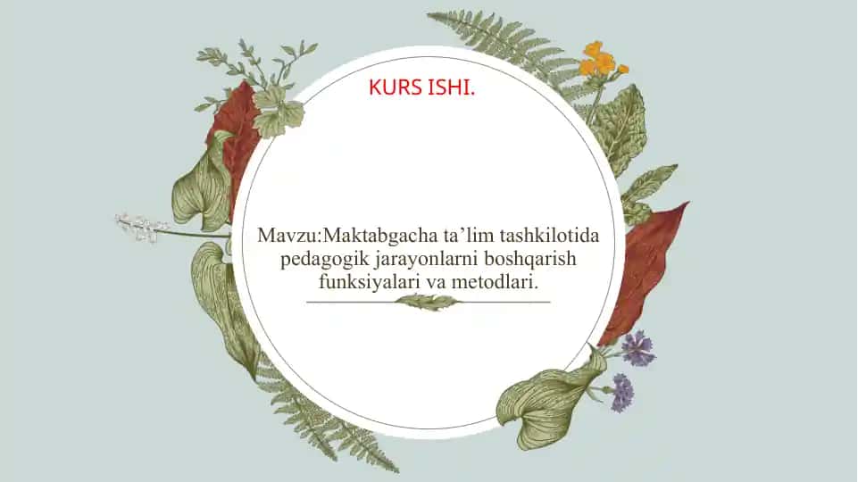 Pedagogik jarayonlar va metodlar