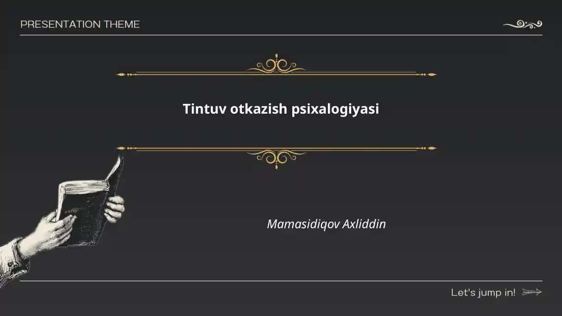 Tintuv otkazish psixologiyasi