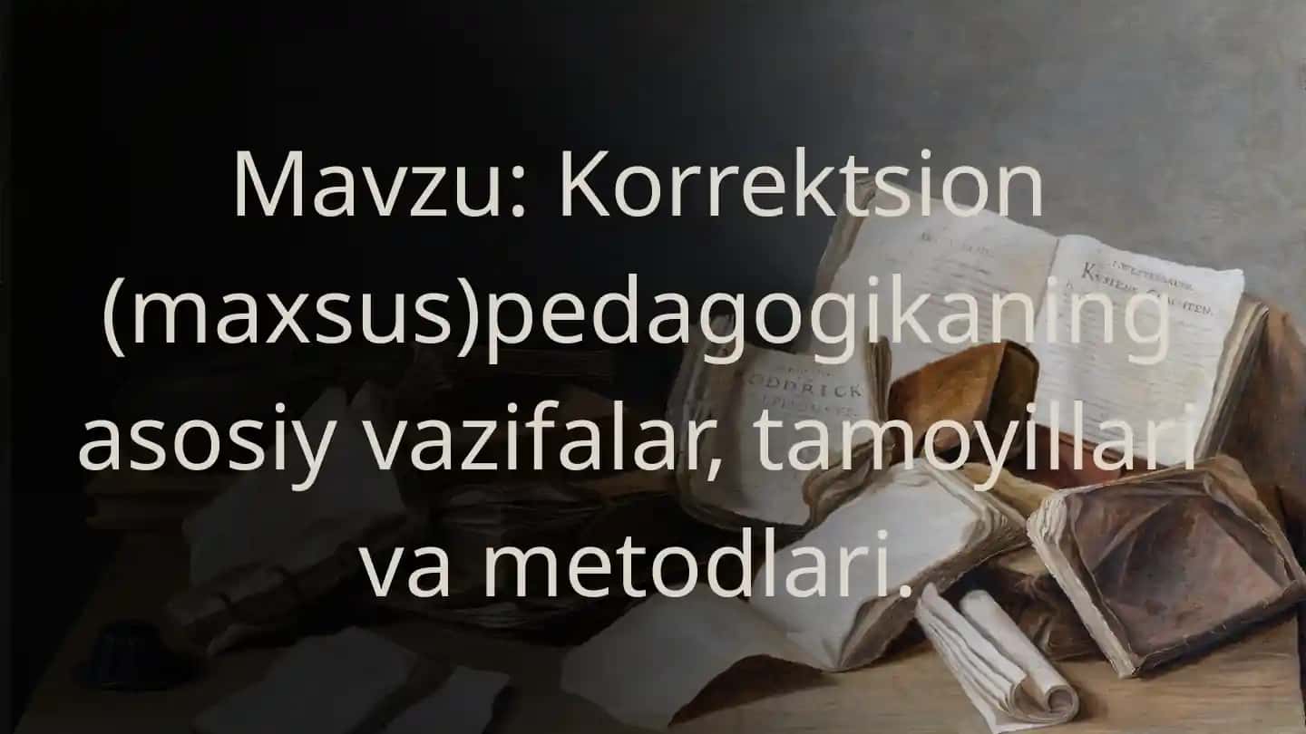 Korrektsion pedagogika
