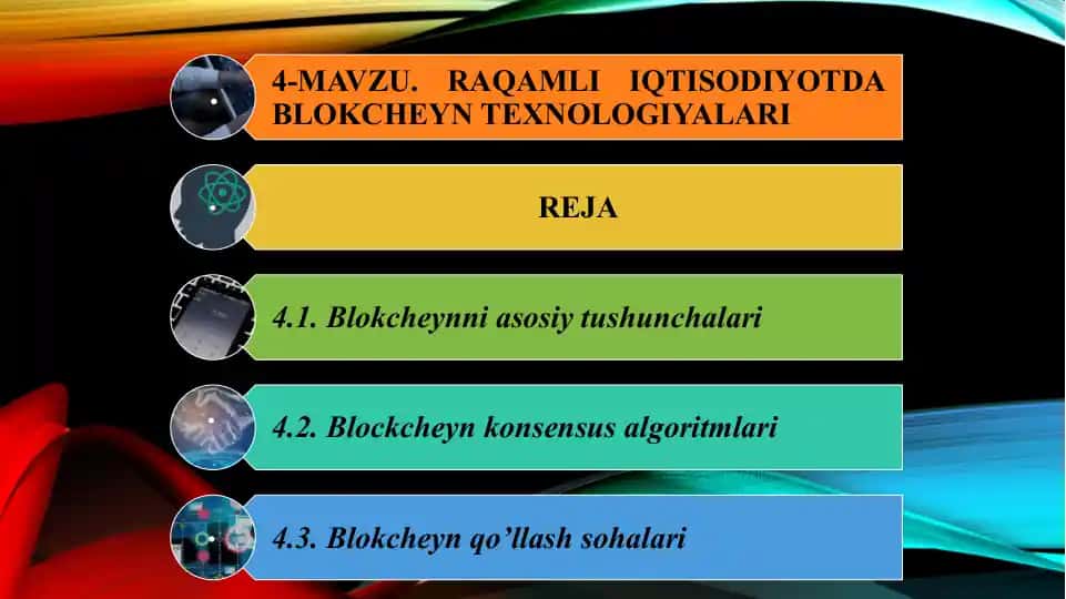Blokcheynni asosiy tushunchalari
