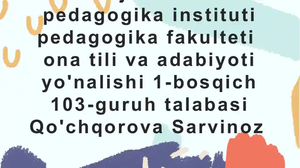 Psixik rivojlanish xususiyatlar