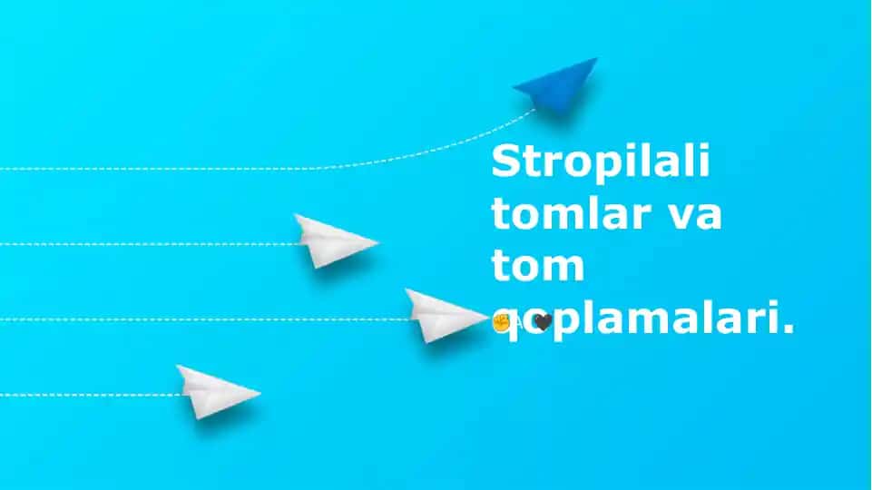 Tom yopish plitalari va tomlar