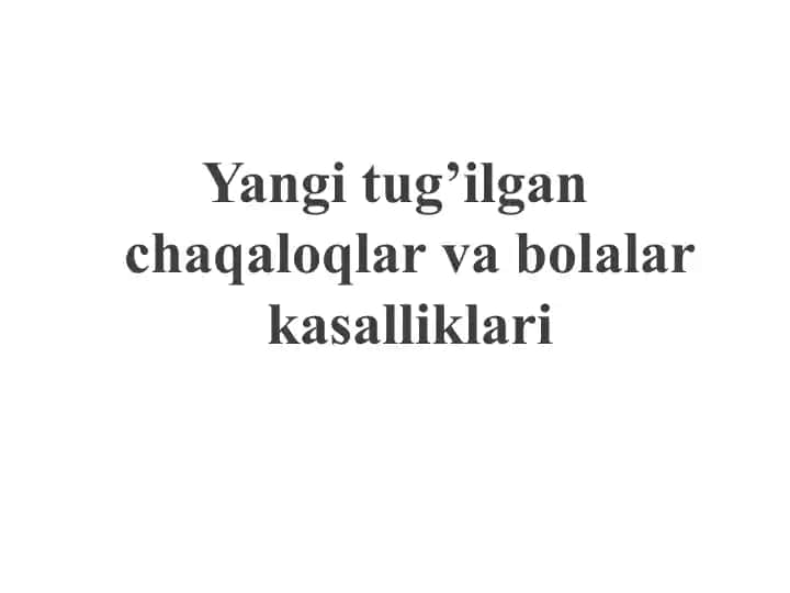 Kasalliklar va davolash