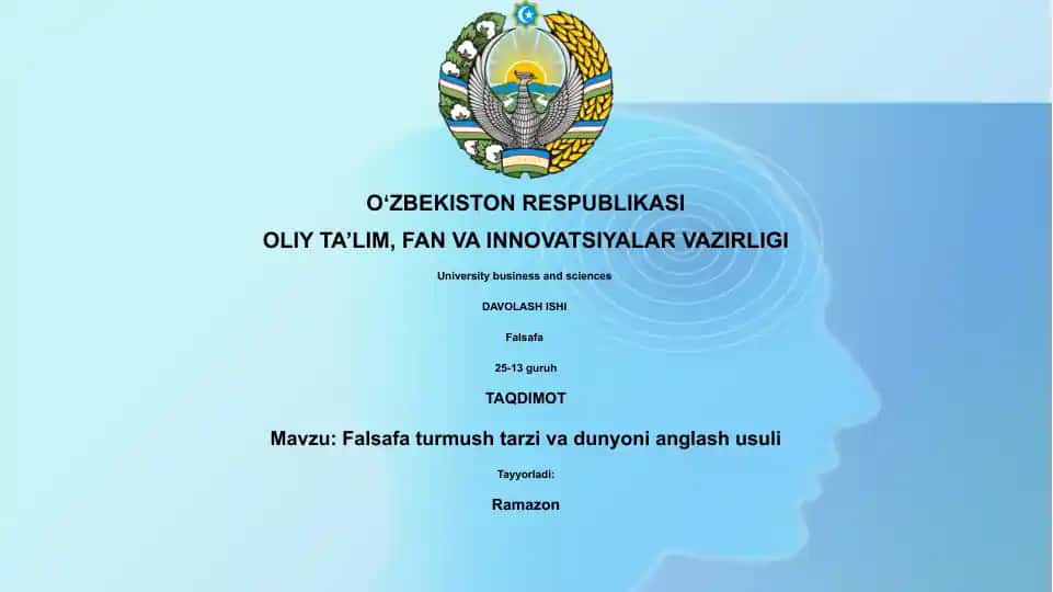Falsafa - hayot tarzi
