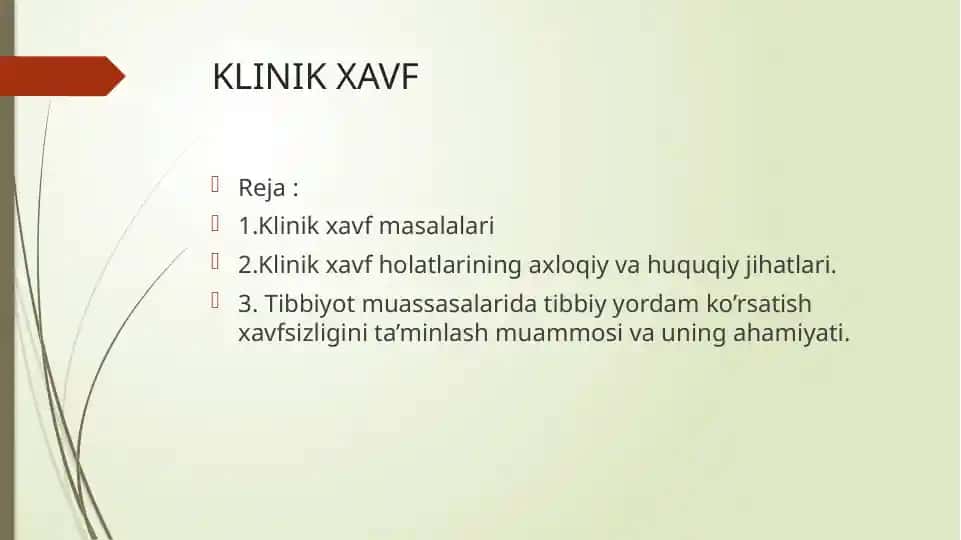 KLINIK XAVF