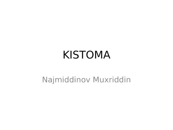KISTOMA