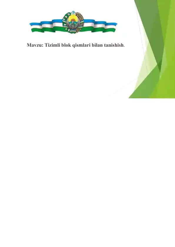 Tizimli blok