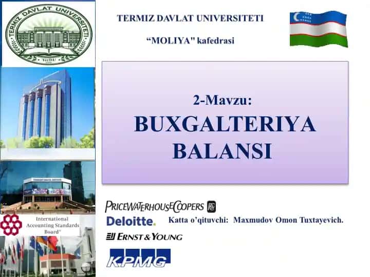 BUXGALTERIYA BALANSI