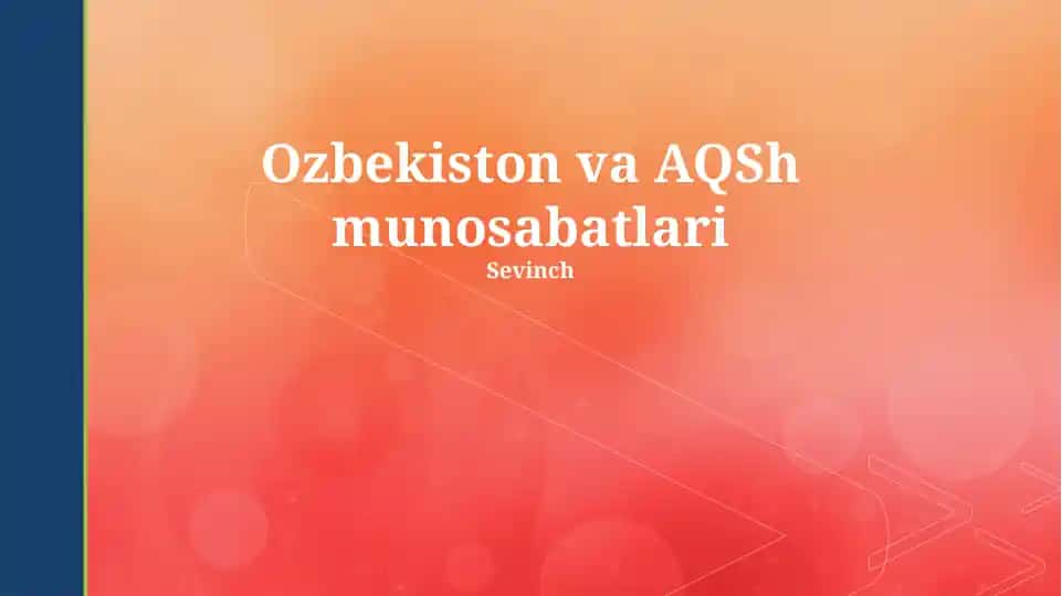Ozbekiston va AQSh munosabatlari