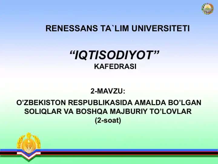 RENESSANS TA`LIM UNIVERSITETI