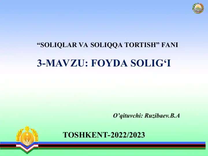 SOLIQLAR VA SOLIQQA TORTISH