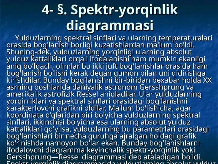 Spektr-yorqinlik diagrammasi