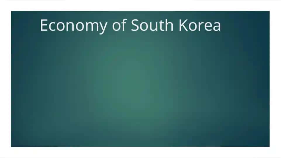 Economy of South Korea