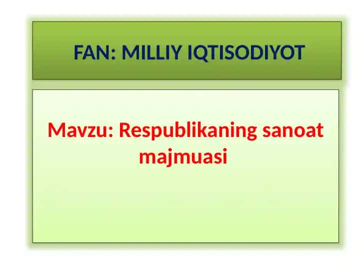 Respublikaning sanoat majmuasi
