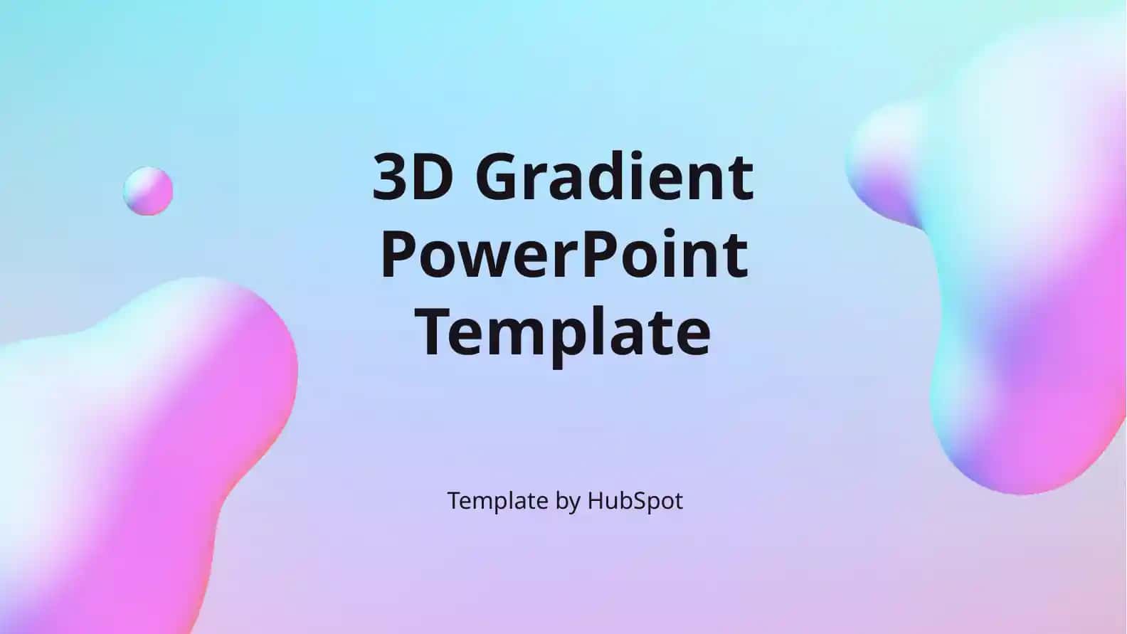 3D Gradient PowerPoint Template