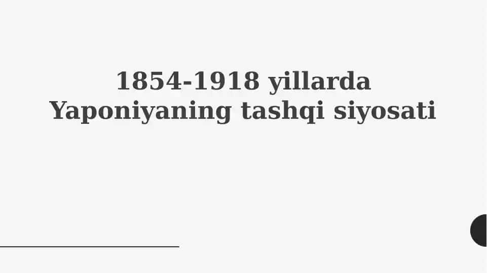 Yaponiya tashqi siyosati