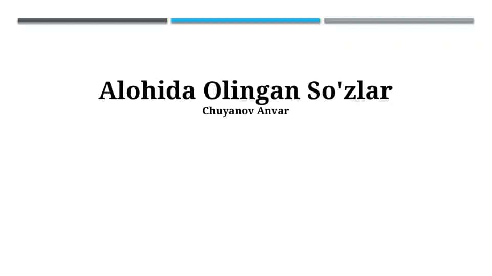 So'zlarni ajratish qoidalari va amaliyoti