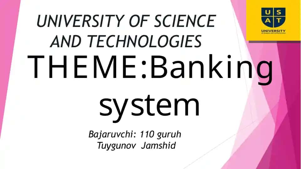 Banking sistem