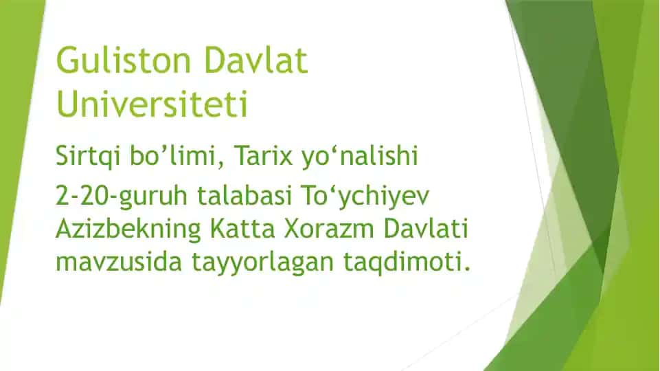 Katta Xorazm Davlati va Saljuqiylar sulolasi