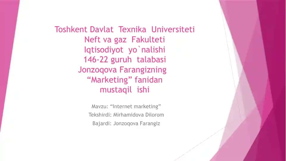 Internet marketing