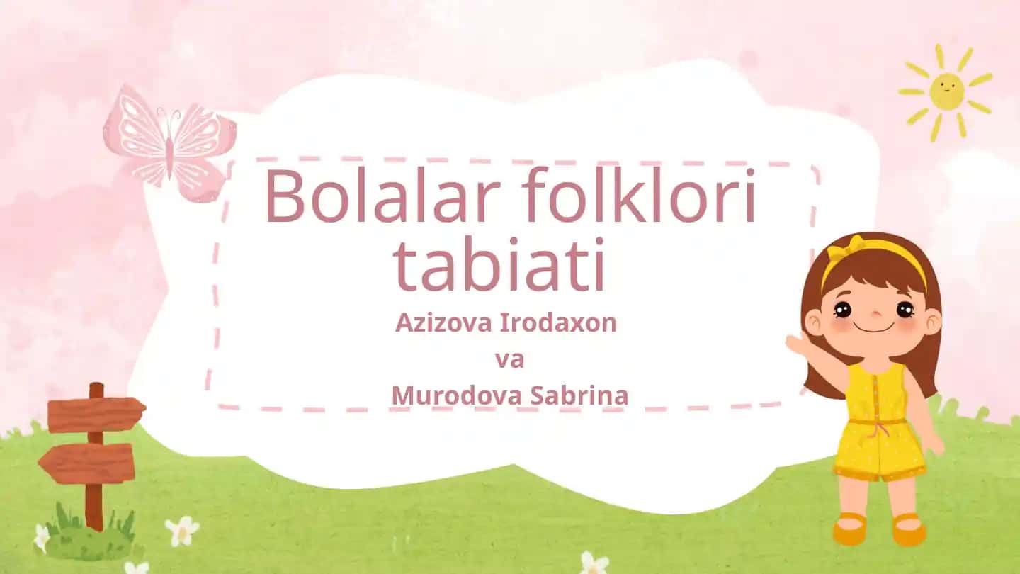 Bolalar folklori tabiati