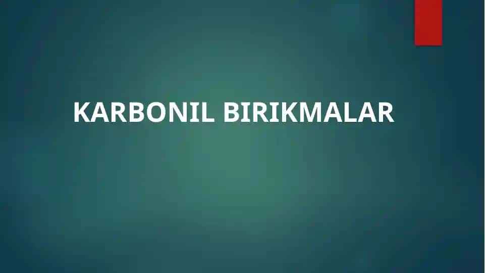 Karbonil birikmalar