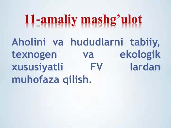 Texnogen tusdagi favqulodda vaziyatlar