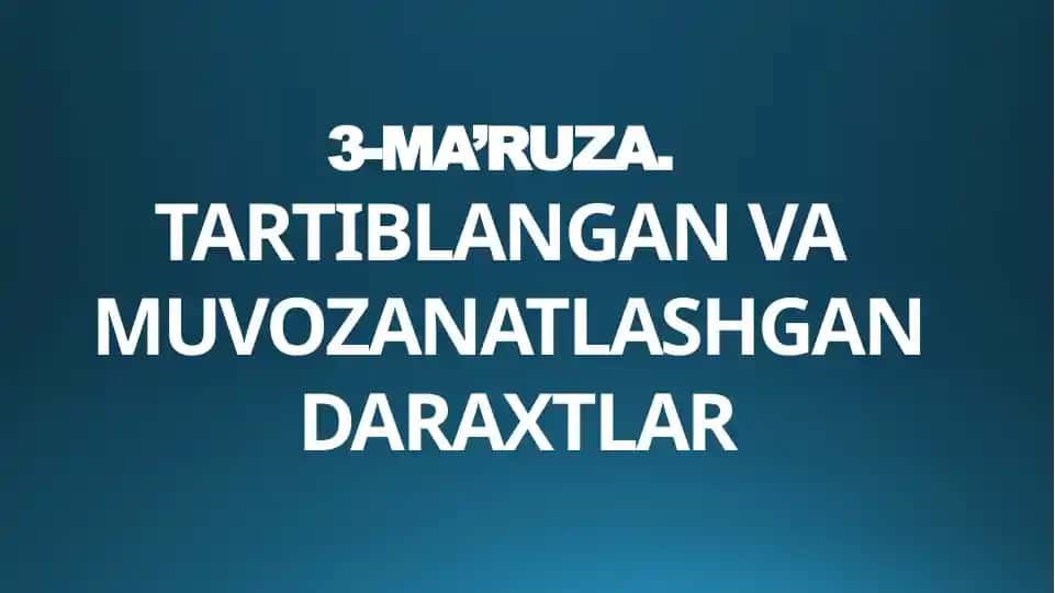AVL daraxt