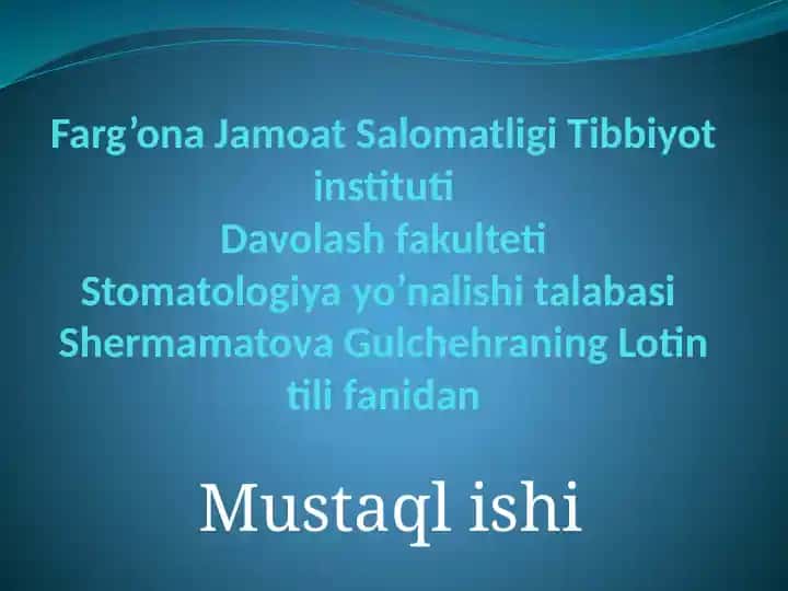 Lotin terminologiyasining asoschilari