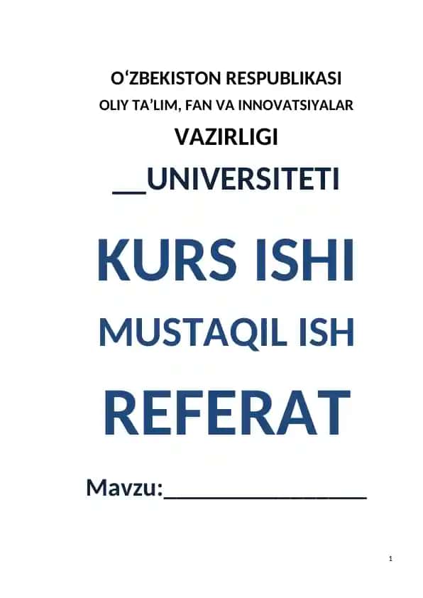 Algoritm tushunchasi va uning o‘ziga xos xususiyatlari