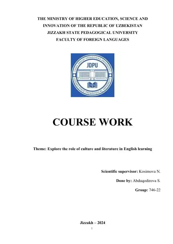 Explore the role of culture and literature in English learning