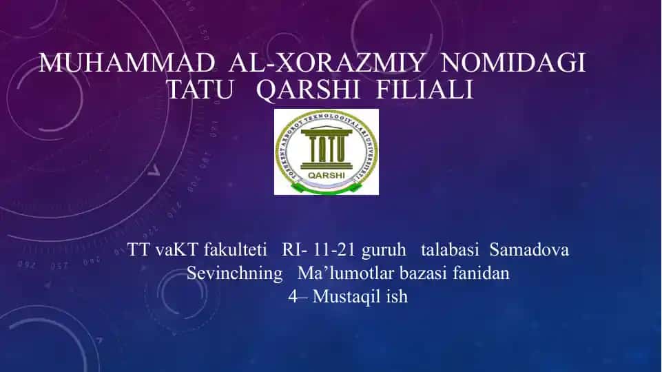 Tranzaksiyalarni boshqarish