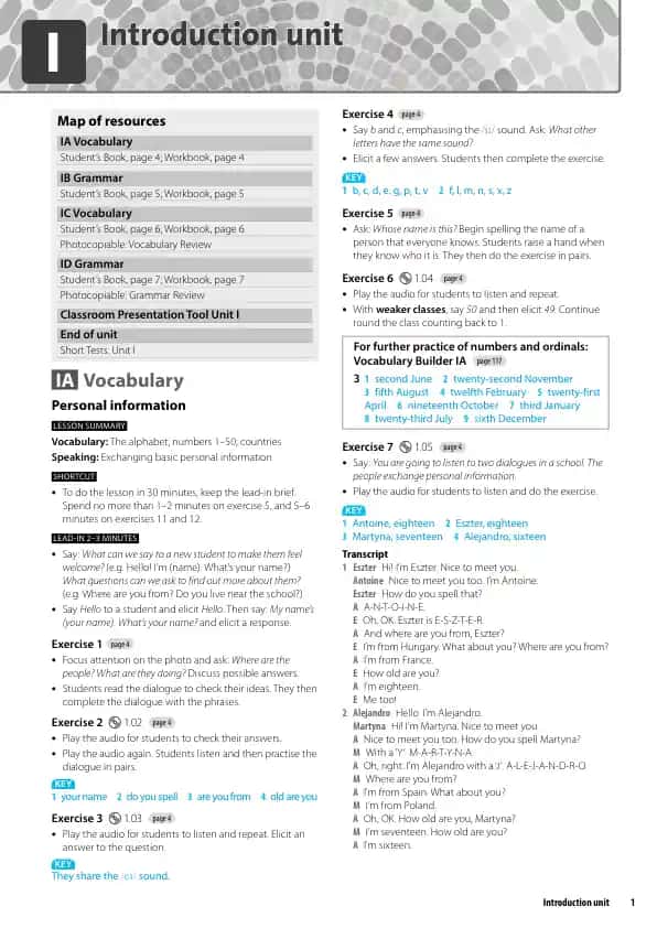 Introduction Unit
