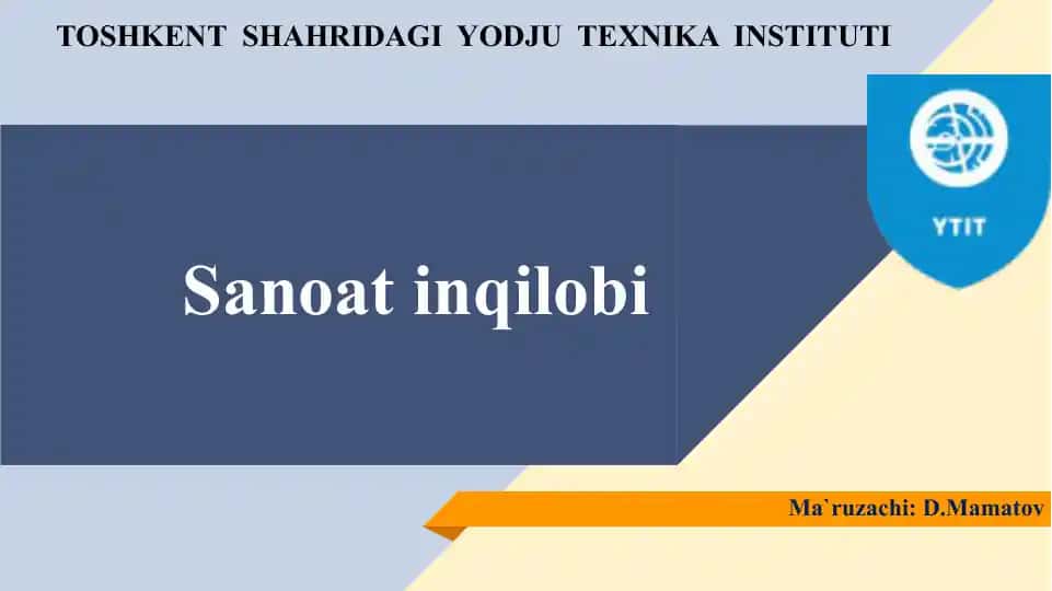 Sanoat inqilobi