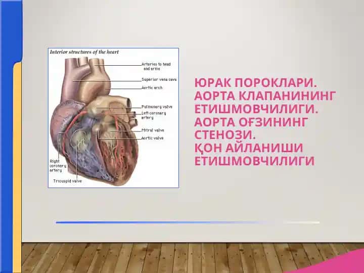 Аорта клапанининг етишмовчилиги