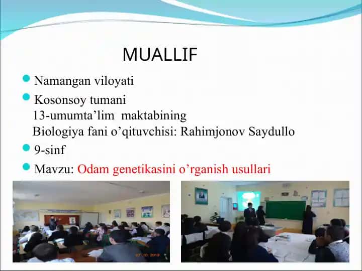 Odam genetikasini o’rganish usullari