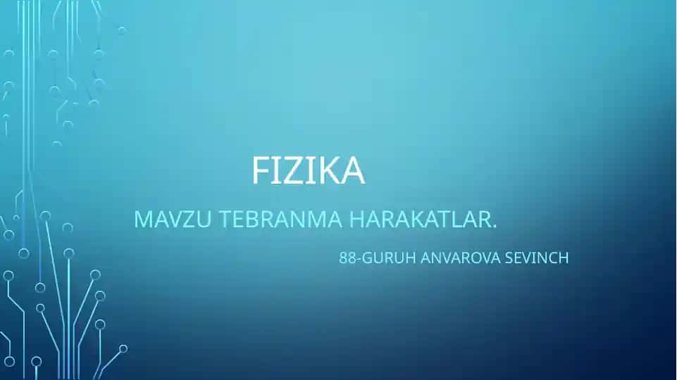 Tebranma Harakatlar