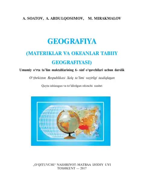 GEOGRAFIYA (MATERIKLAR VA OKEANLAR TABIIY GEOGRAFIYASI)