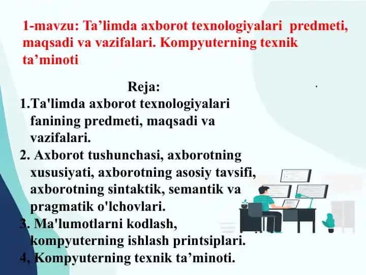 Ta’limda axborot texnologiyalari