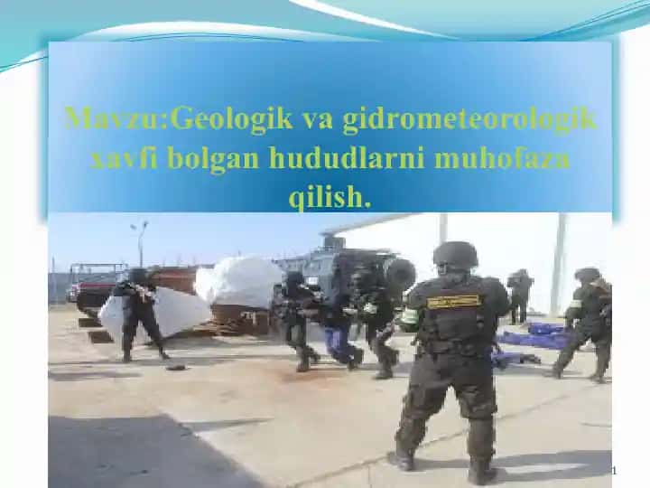 Geologik va gidrometeorologik xavflar