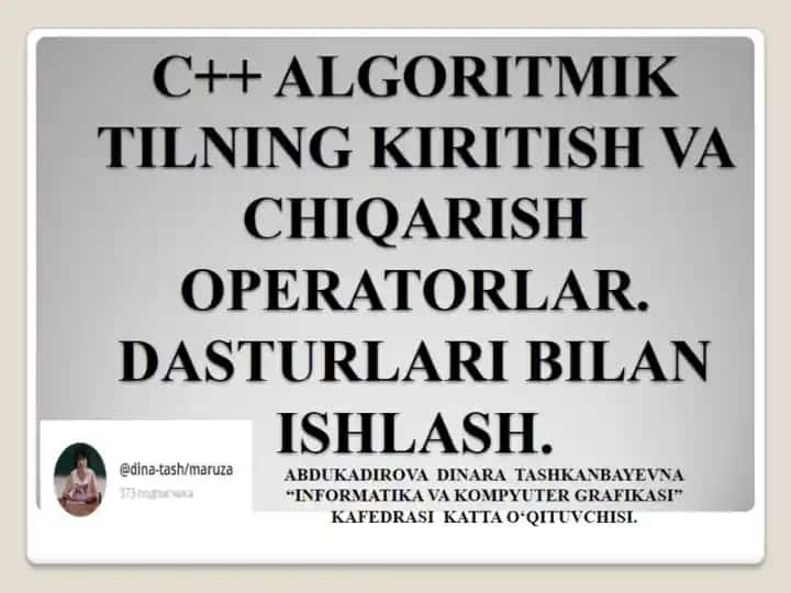 C++ ALGORITMIK TIL