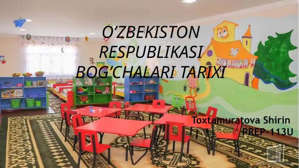 O’ZBEKISTON RESPUBLIKASI BOG’CHALARI TARIXI