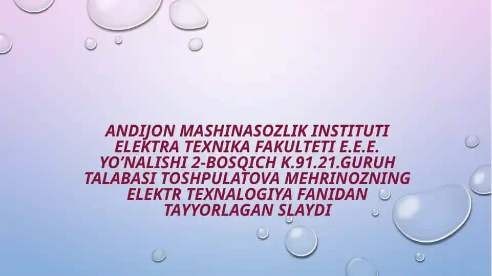 MIKROPROTSESSORLI QURILMALAR