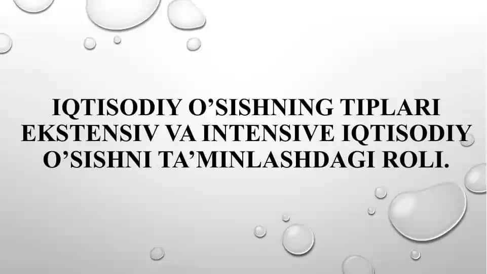 Iqtisodiy O'sish