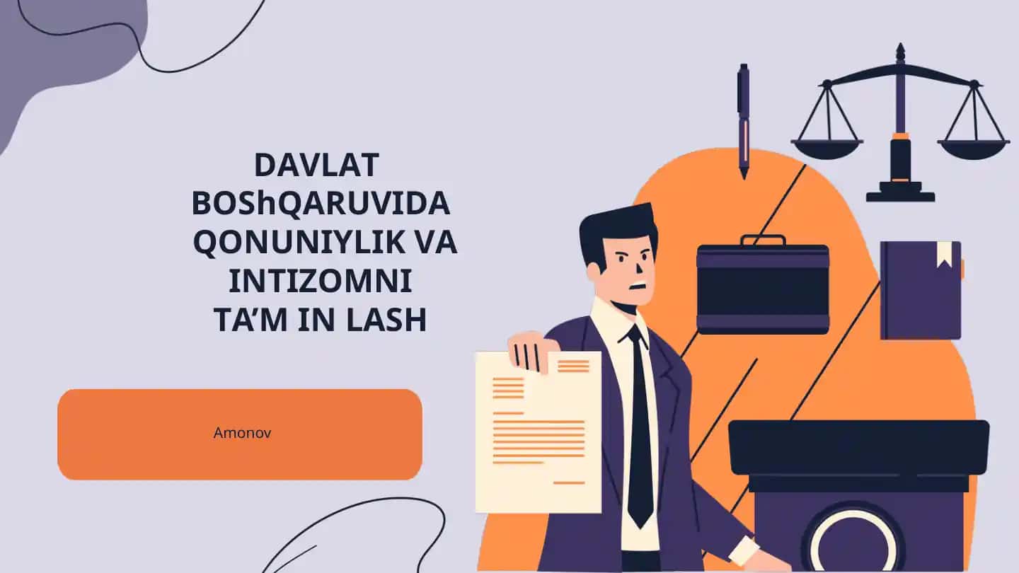 Qonuniylik va Davlat Boshqaruvi