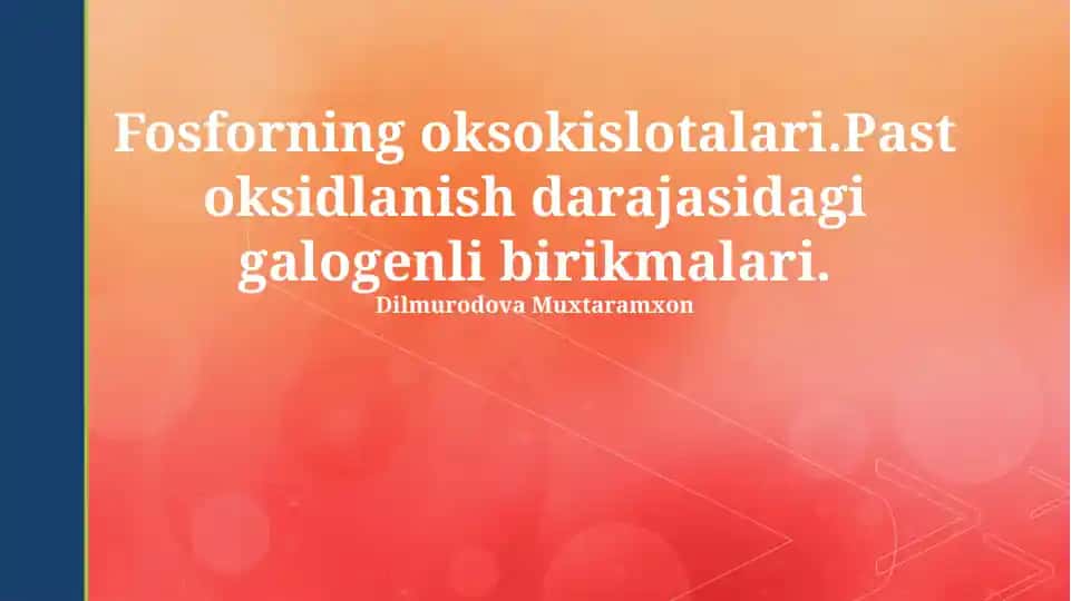 Fosforning oksokislotalari