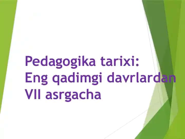 Pedagogika tarixi