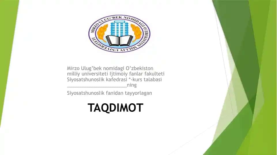 Siyosiy hokimiyat tuzilishi va uni amalga oshirish mexanizmlari